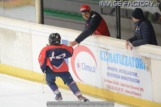 2014-10-26 Ambrosiana-Hockey Milano Rossoblu U12 0319 Samuele Ravera